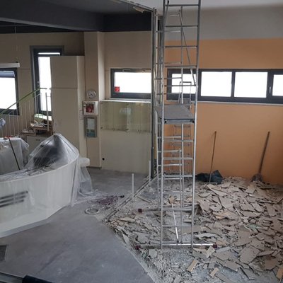 Umbau im Fitnessstudio von Evas Apfel