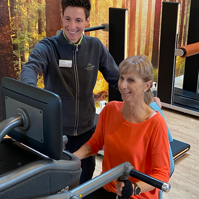 Training bei Evas Apfel