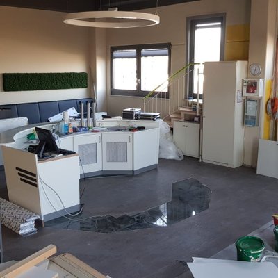 Umbau im Fitnessstudio von Evas Apfel
